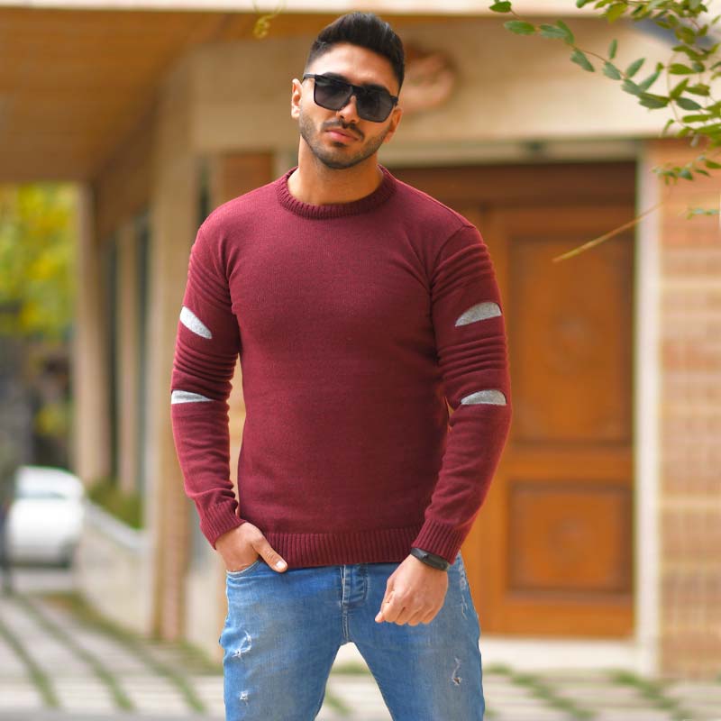 پلیور بافت مردانه مدل Doman