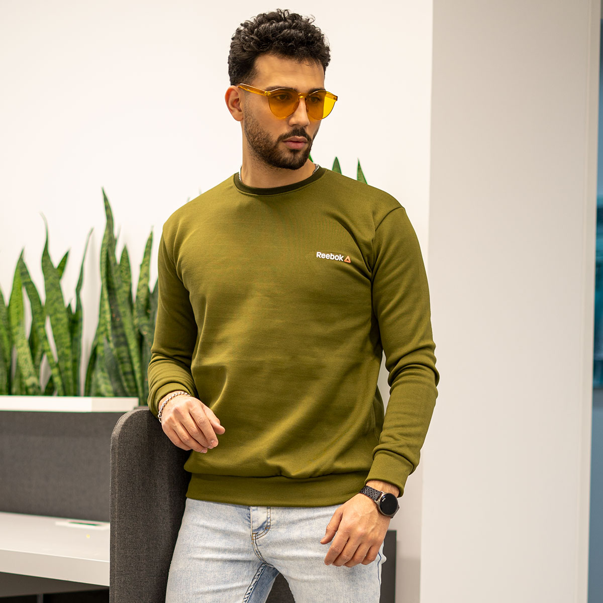 پلیور تو کرکی مردانه سبزمدل Zaniar