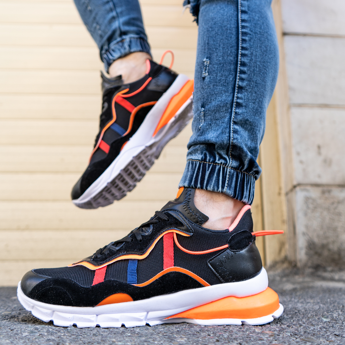 کفش ورزشی مردانه مشکی مدل Wisly