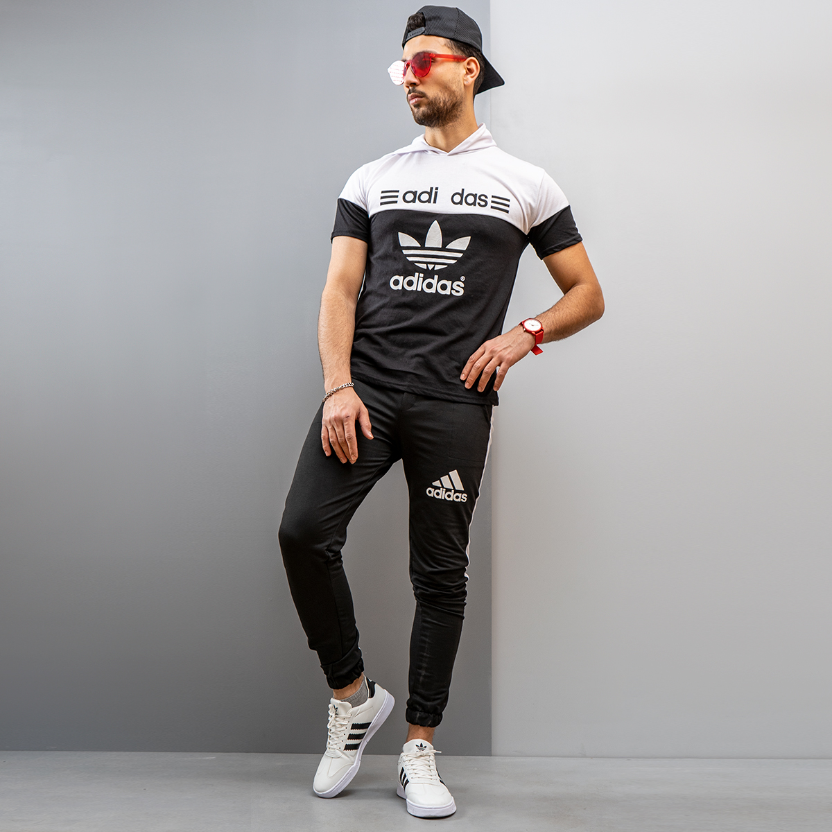 ست تیشرت شلوار adidas مردانه مدل Ariban