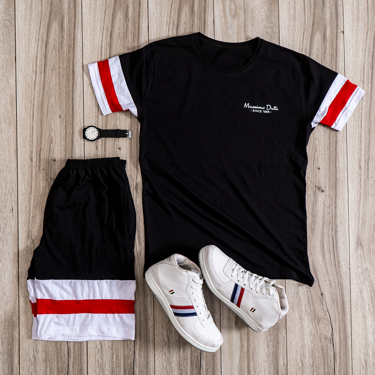 ست تیشرت و شلوارک Massimo Dutti مدل kalender