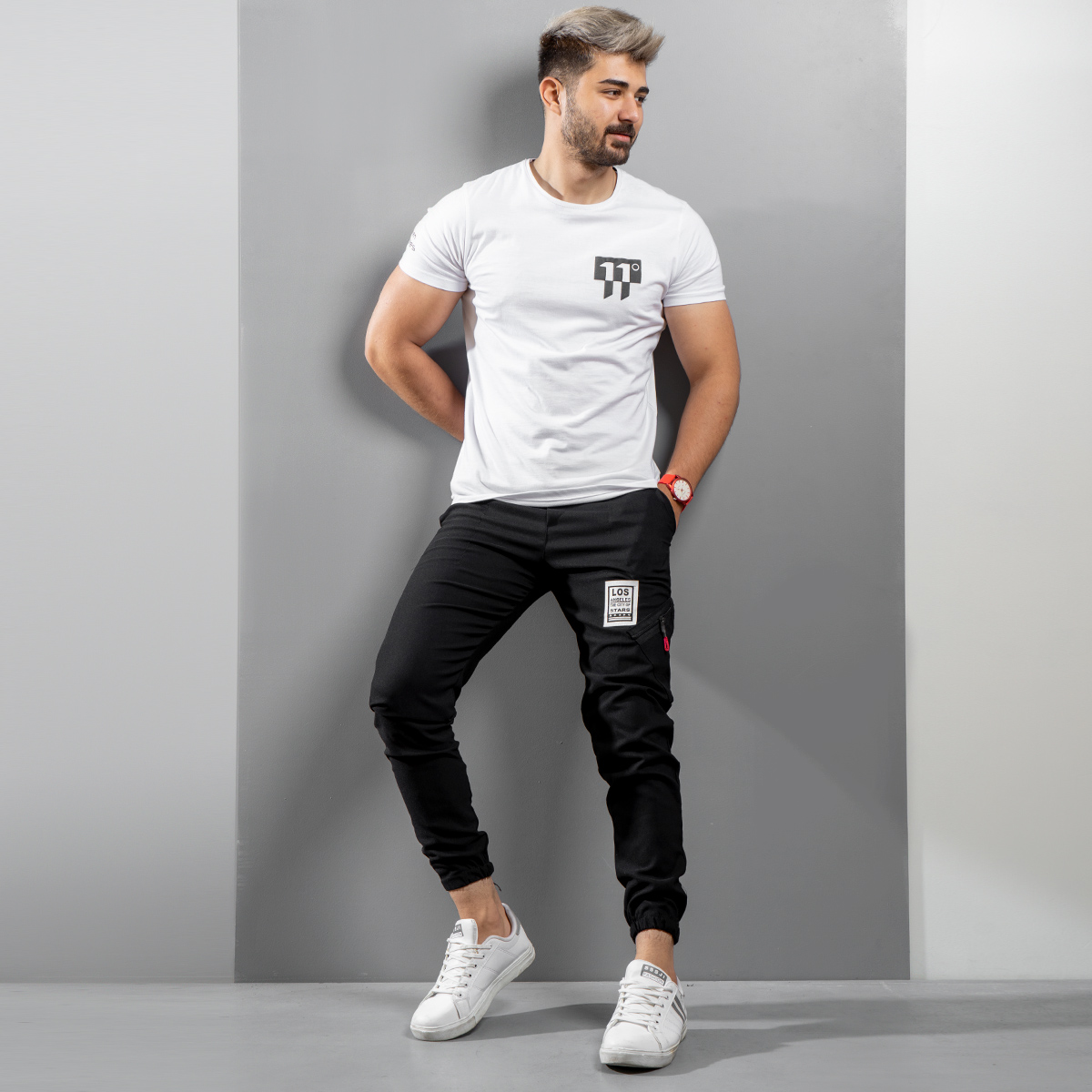 شلوار اسلش Los مردانه مشكي مدل kilin