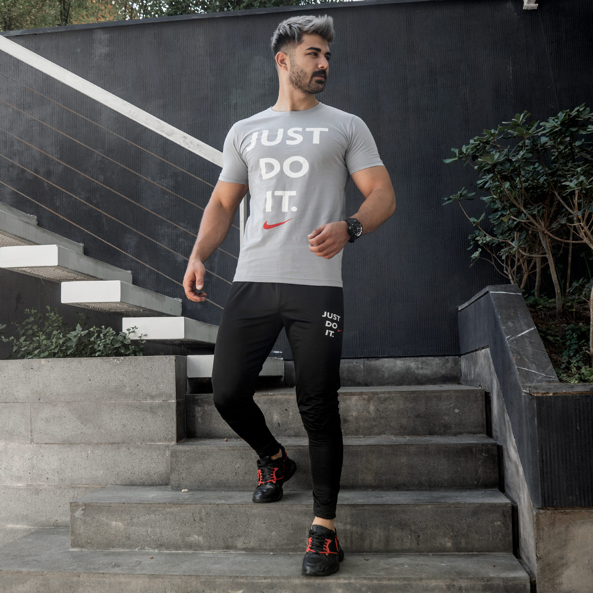 ست تیشرت شلوار Just Do It مردانه مدل Ravit