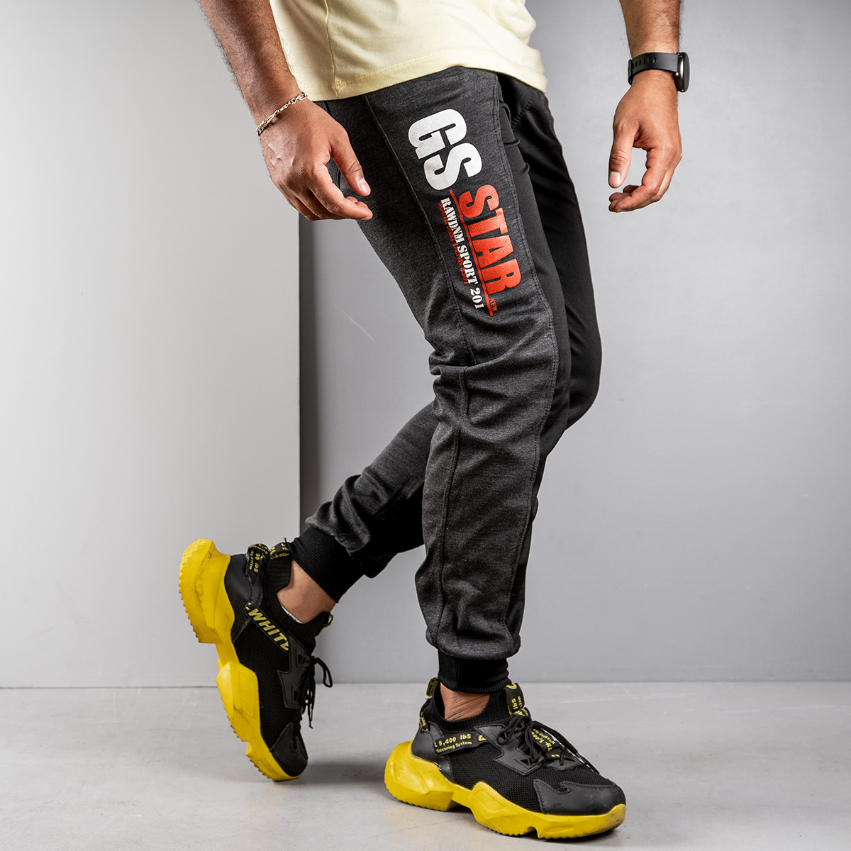 اسلش مردانه ذغالی مدل GSS(T)