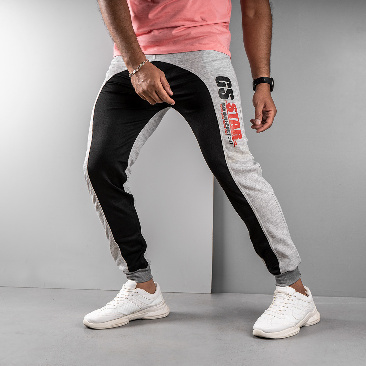 اسلش مردانه طوسی روشن مدل GSS(T)