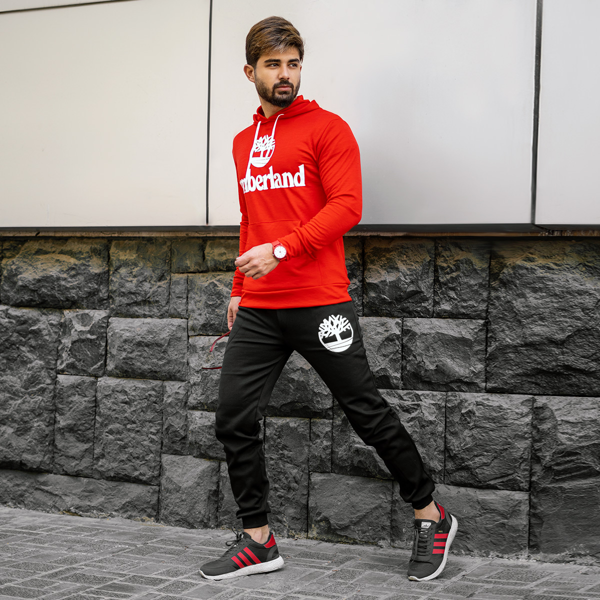 ست هودی شلوار timberland مردانه مدل Z116