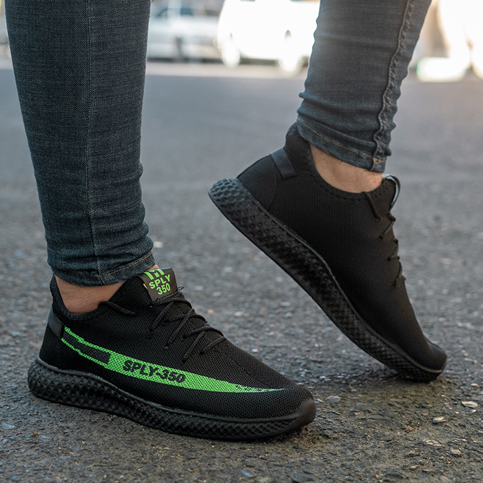 کفش ورزشی Sply 350 مردانه مشکی سبز مدلYogi