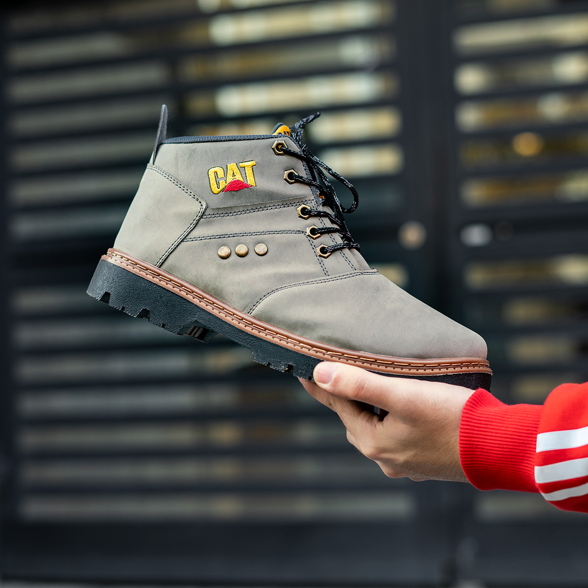 نیم بوت Catمردانه سبز مدل Scot