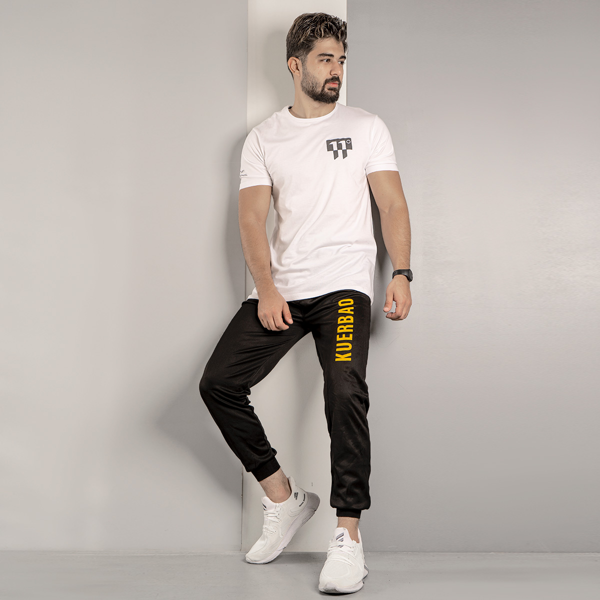 شلوار اسلش مشکی(T) مردانه مدل Robao