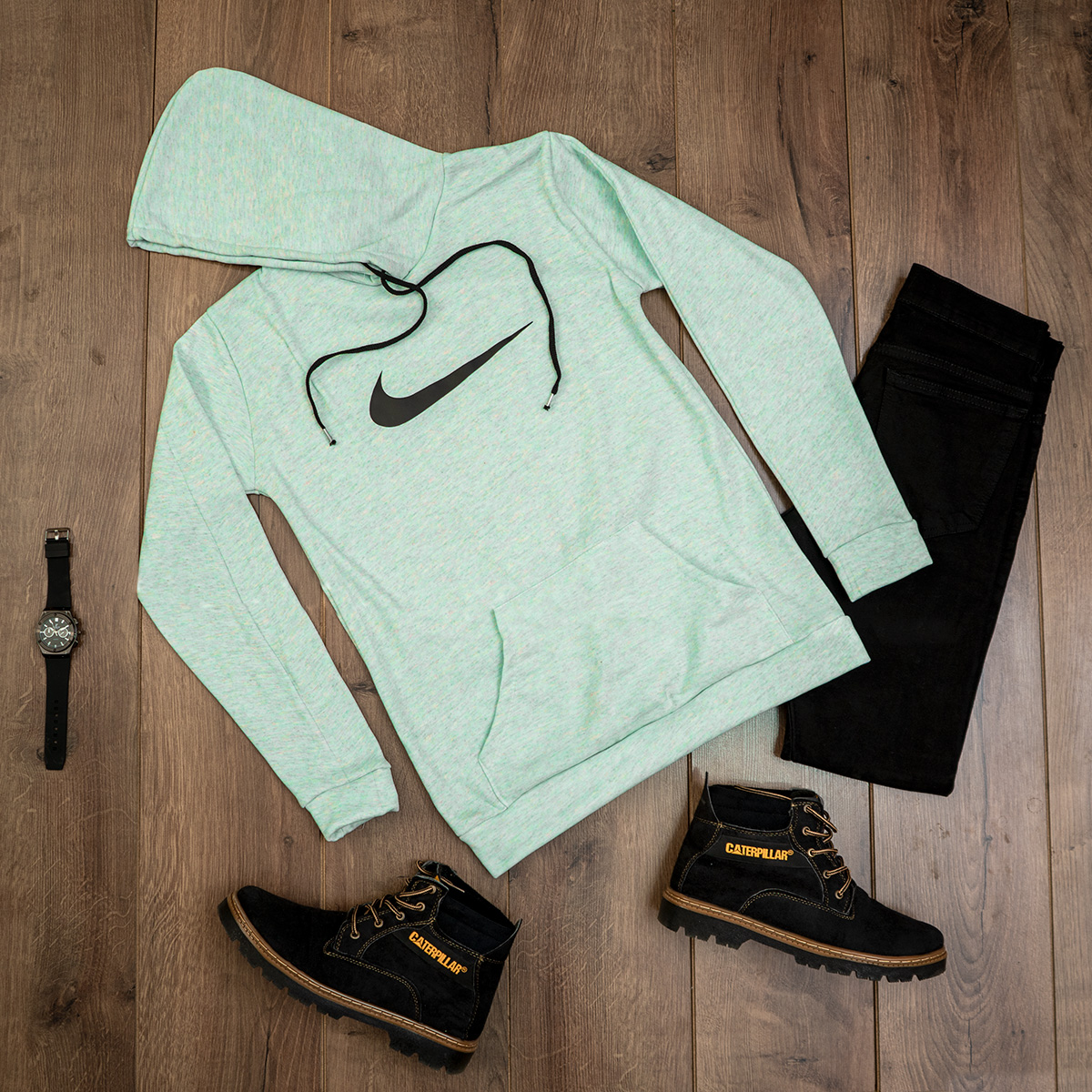 هودی نایک سبز روشن مردانه مدلNolin