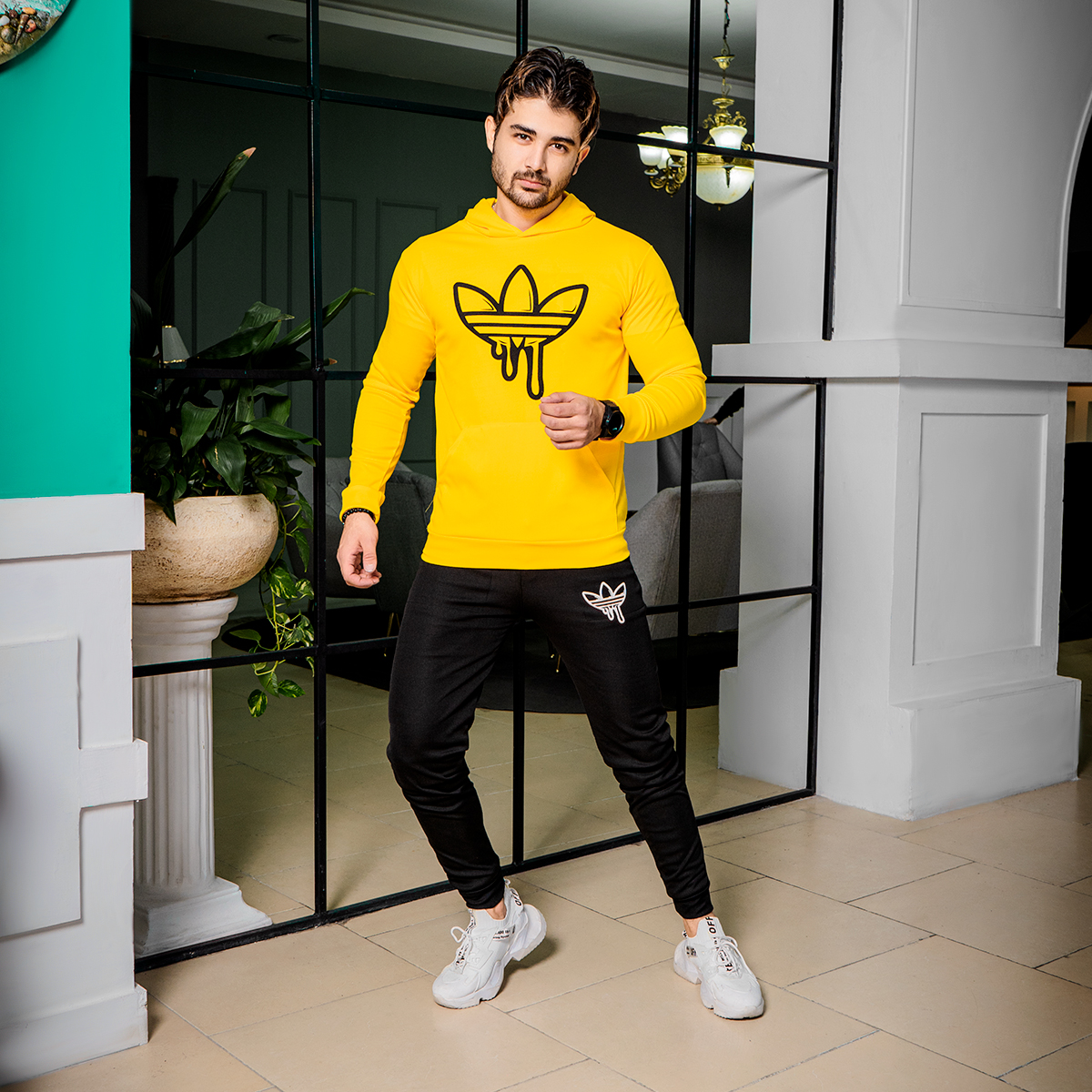 ست هودی شلوار آدیداس مردانه مدل Diyar