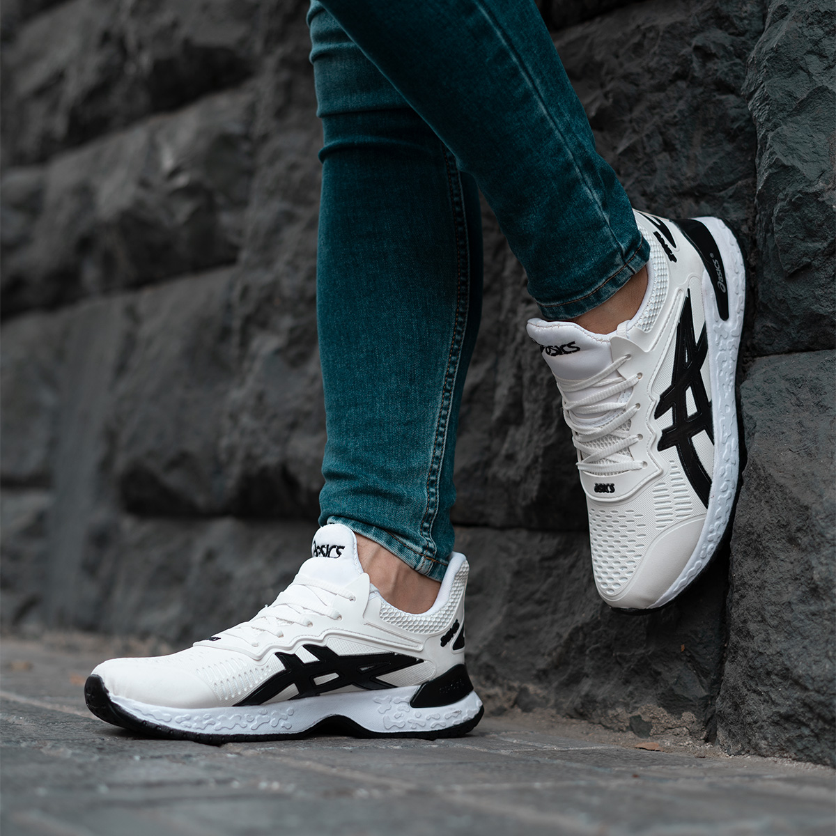 کفش ورزشی اسیکس سفید مردانه مدلrebo