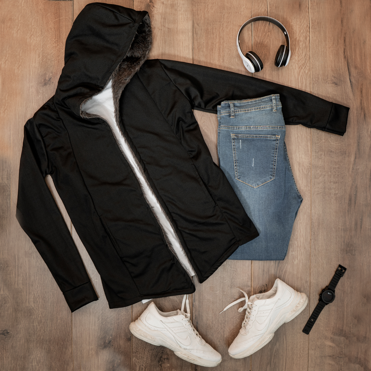 شنل مردانه خز طوسی مدل Venit