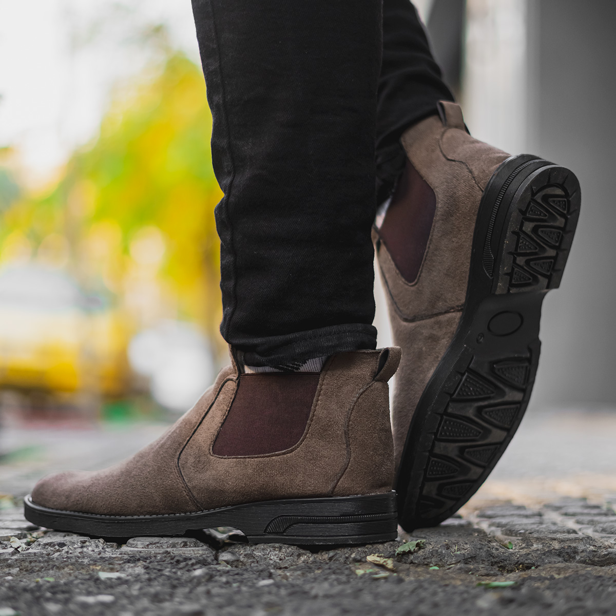 نیم بوت مردانه قهوه ای مدل Feredi