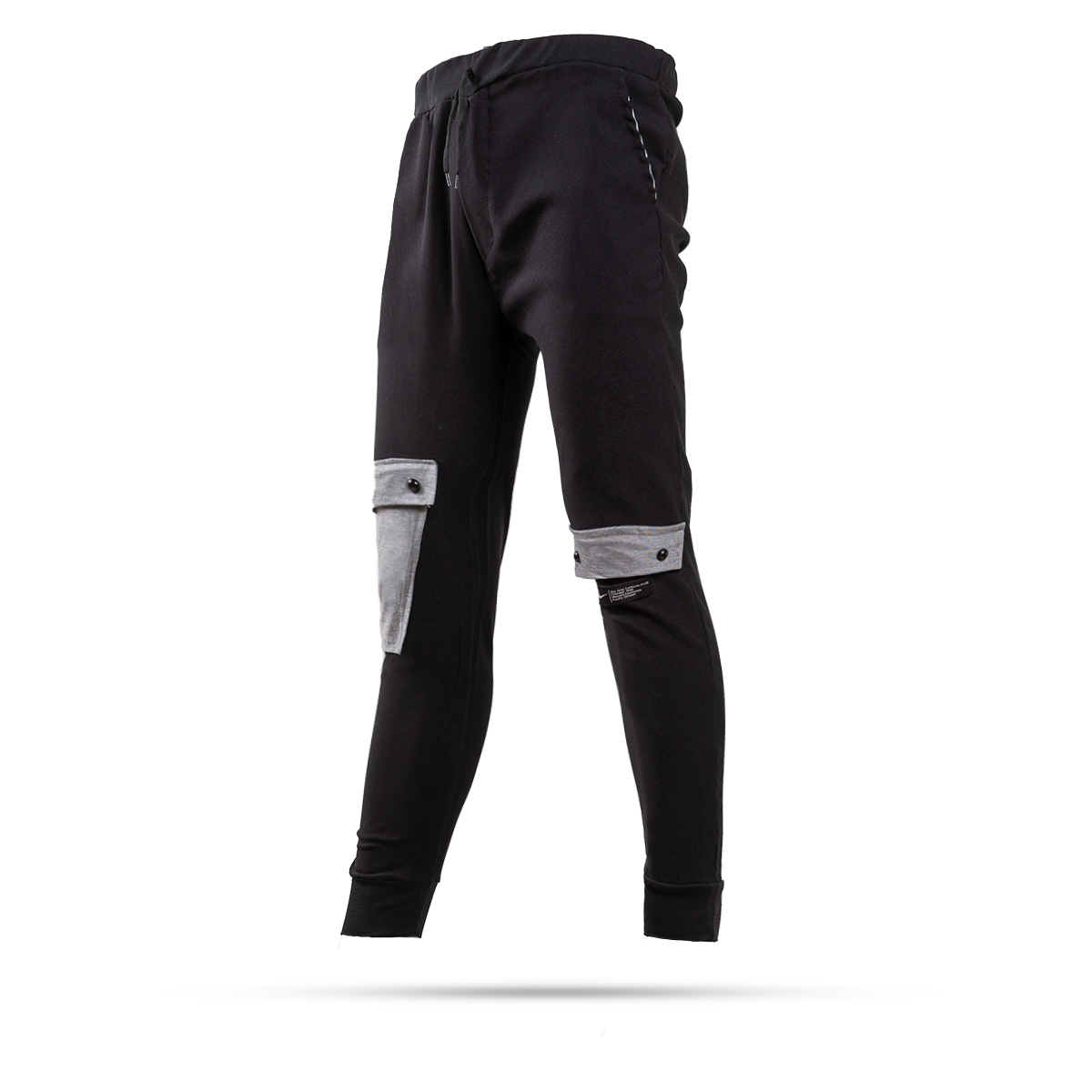 شلوار اسلش مشکی طوسی مردانه مدل Mehrab