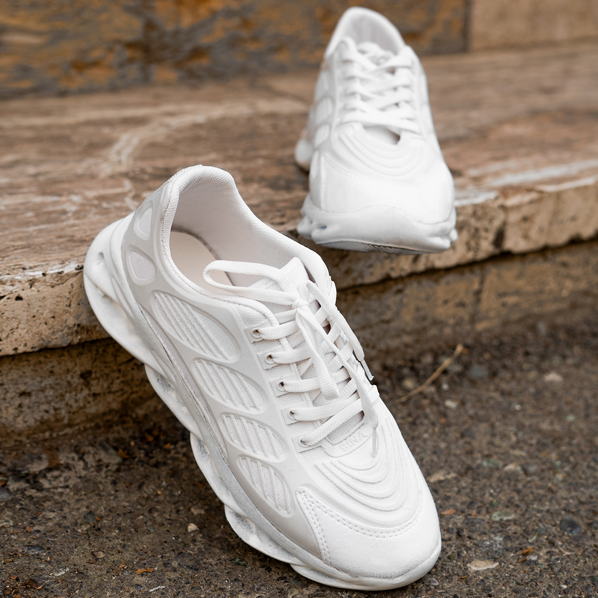 کفش ورزشی دخترانه سفید مدل Sanam