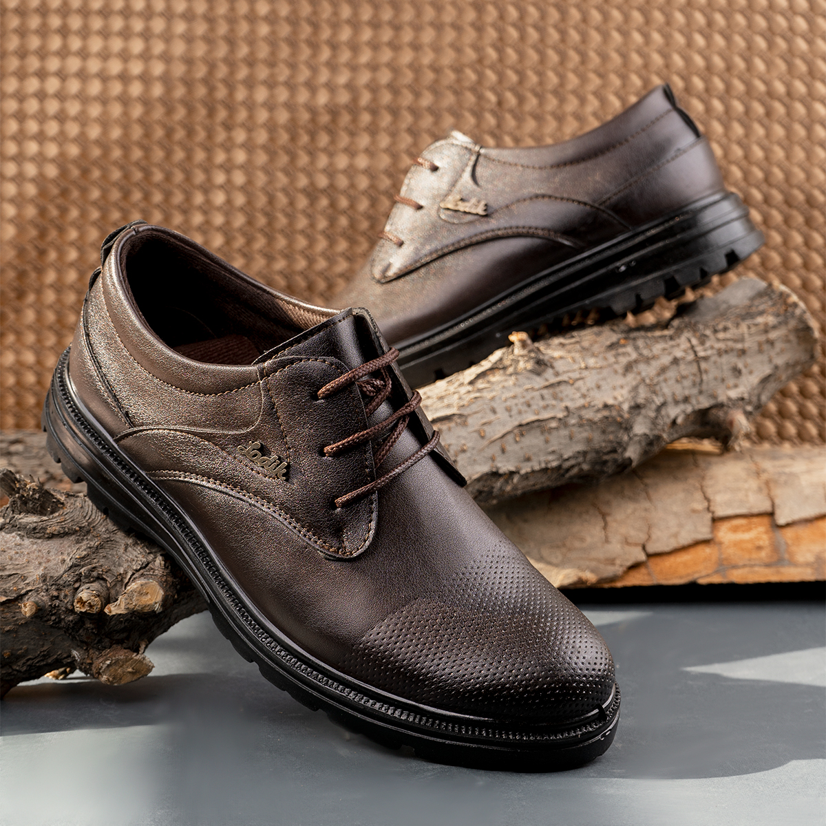کفش رسمی مردانه قهوه ای مدل Rada