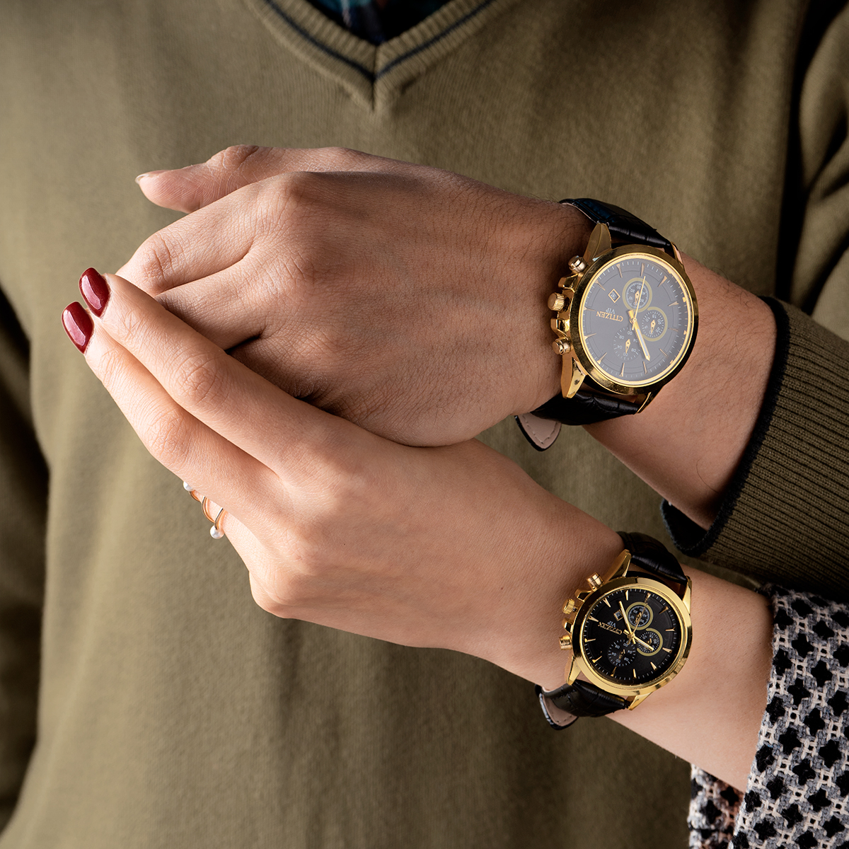 ست ساعت Citizen مشکی مدلZ12