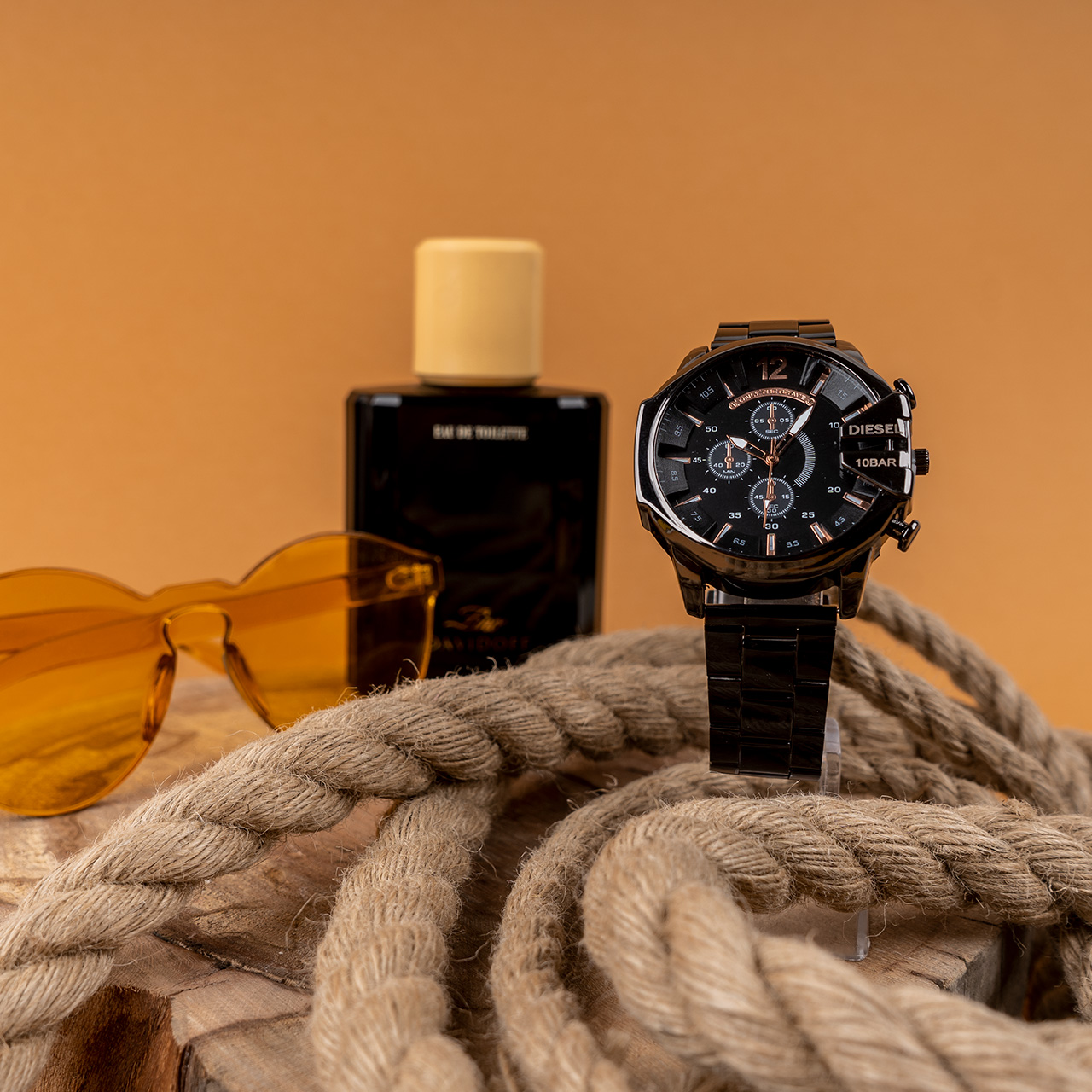 ساعت مچی DIESEL مردانه مشکی صفحه مشکی مدل U700