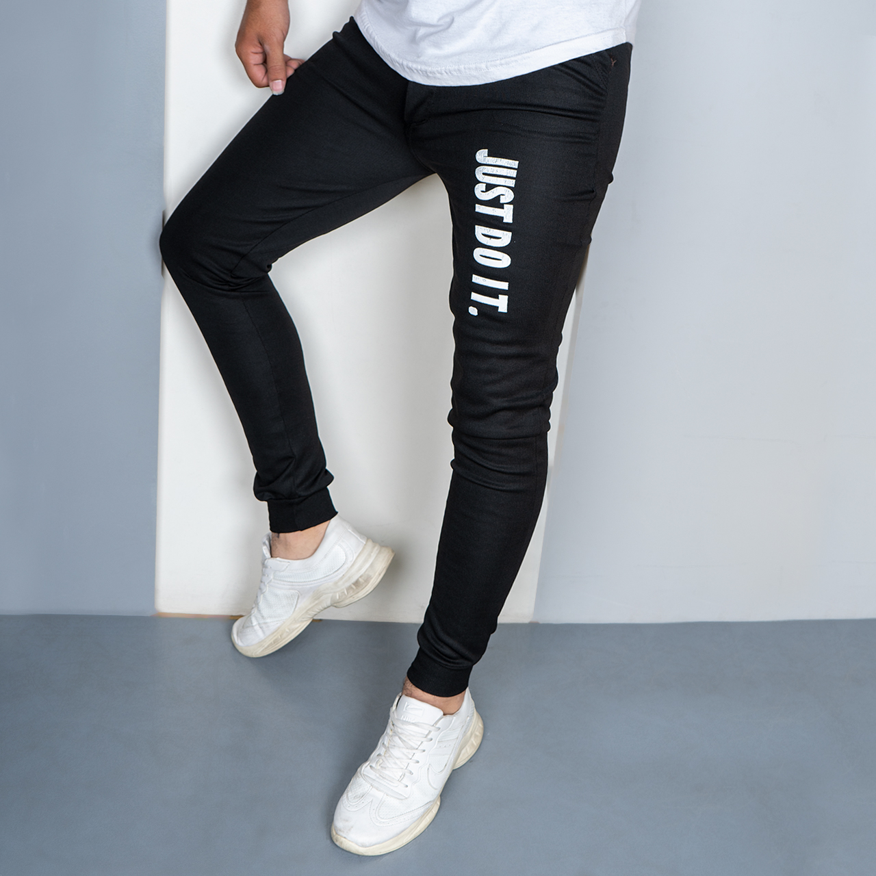 شلوار اسلش مشکی (T) مردانه مدل just