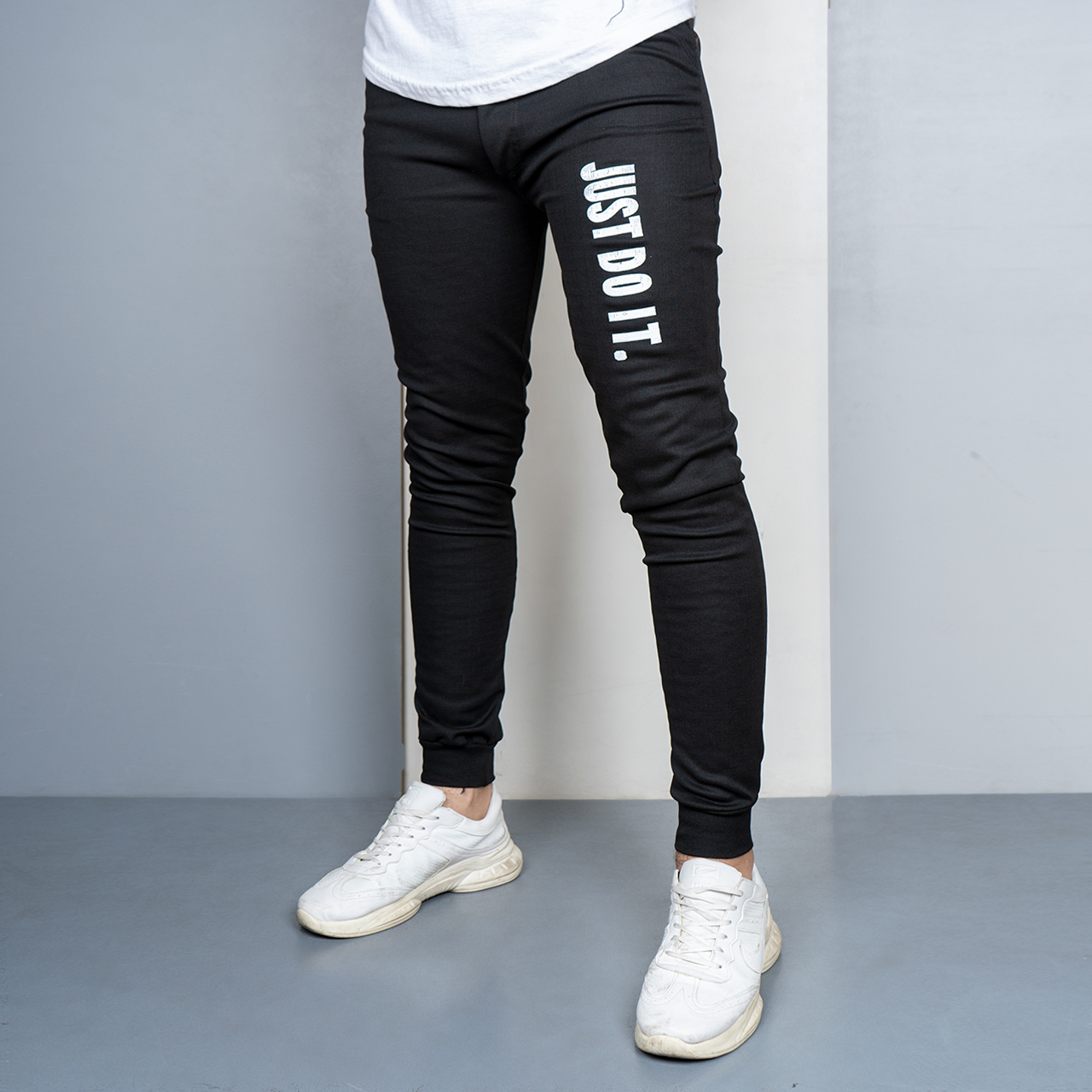 شلوار اسلش مشکی (T) مردانه مدل just