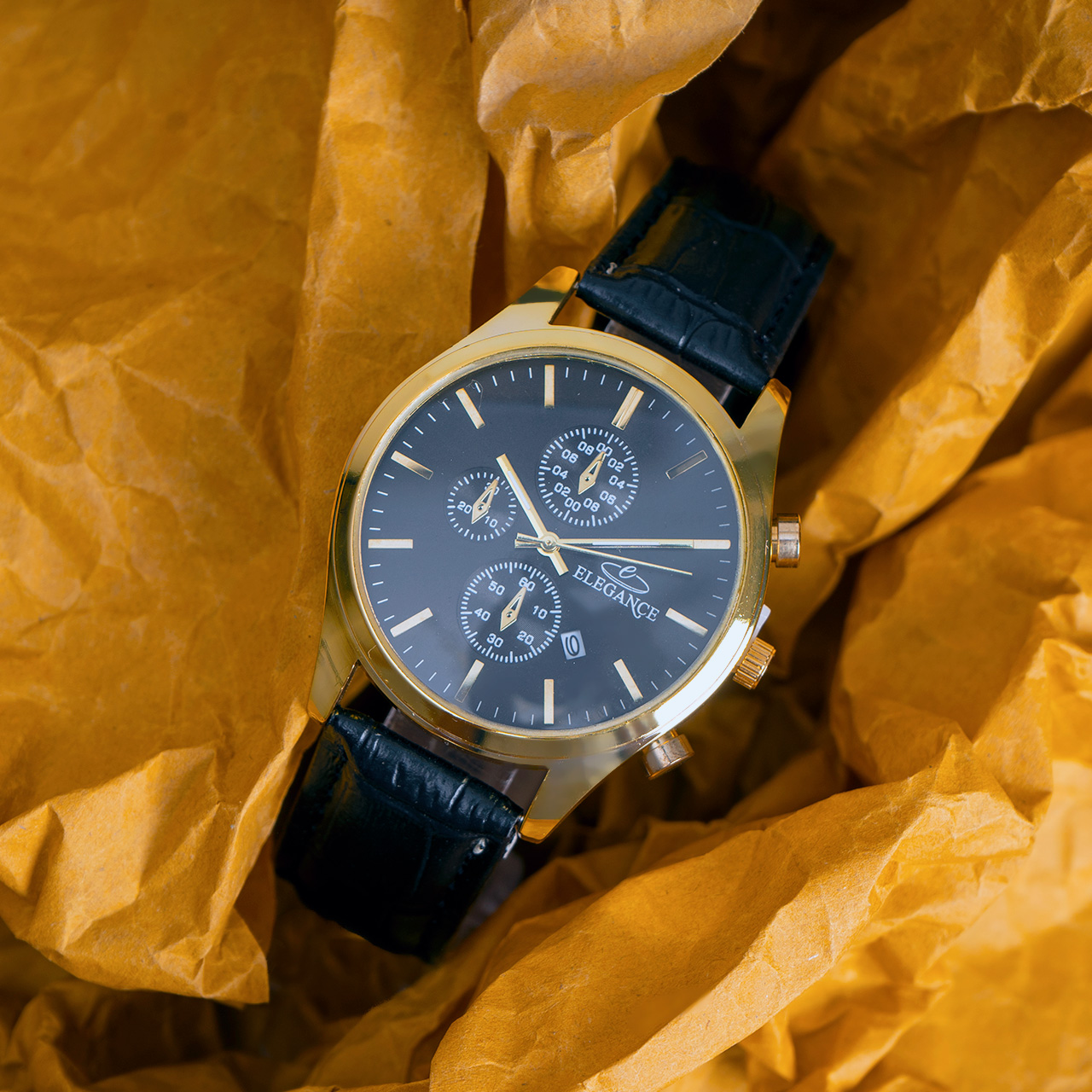 ساعت مچی ELEGANCE مشکی مردانه مدل E93