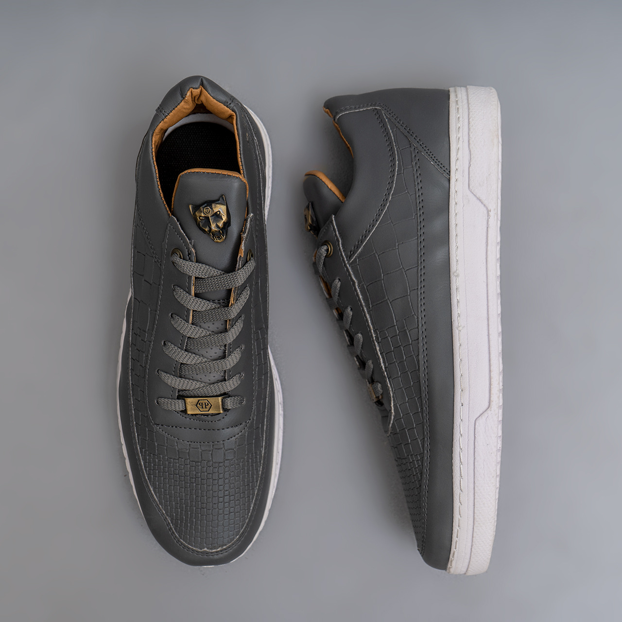 کفش تخت مردانه طوسی مدل X262