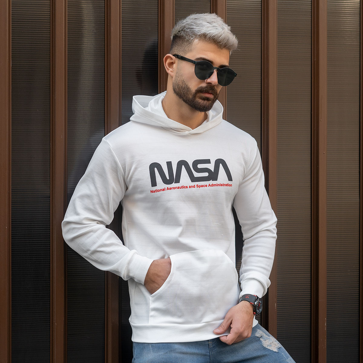 هودی مردانه Nasa مدل Arona