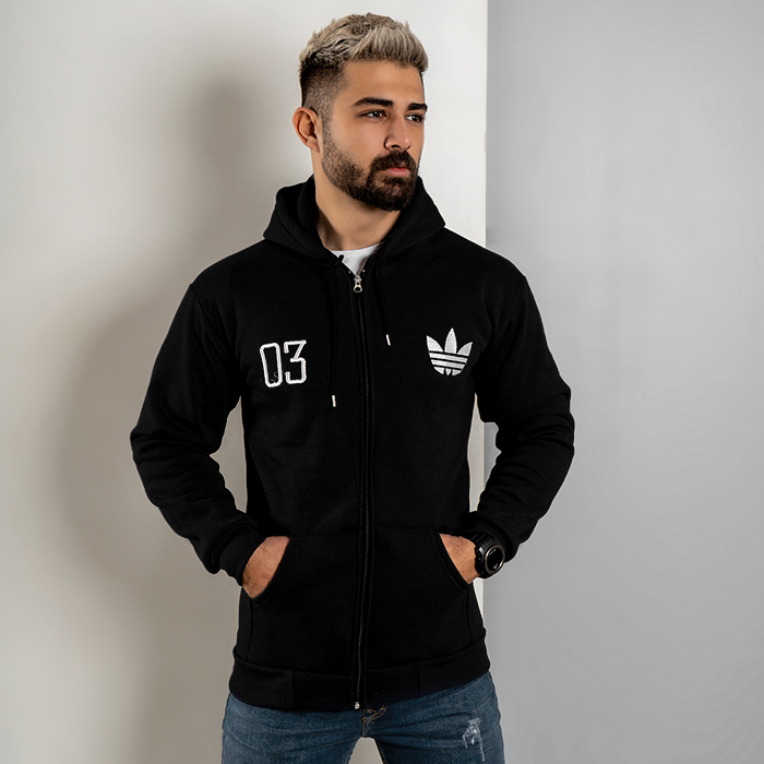 سوییشرت مردانه مشکی مدل Adidas 03