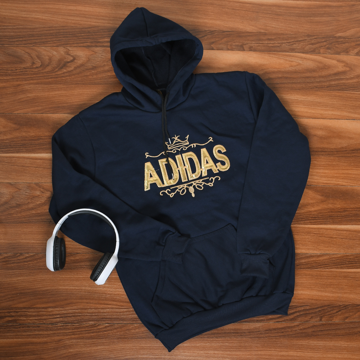 هودی مردانه Adidas سرمه ای مدل Sahand