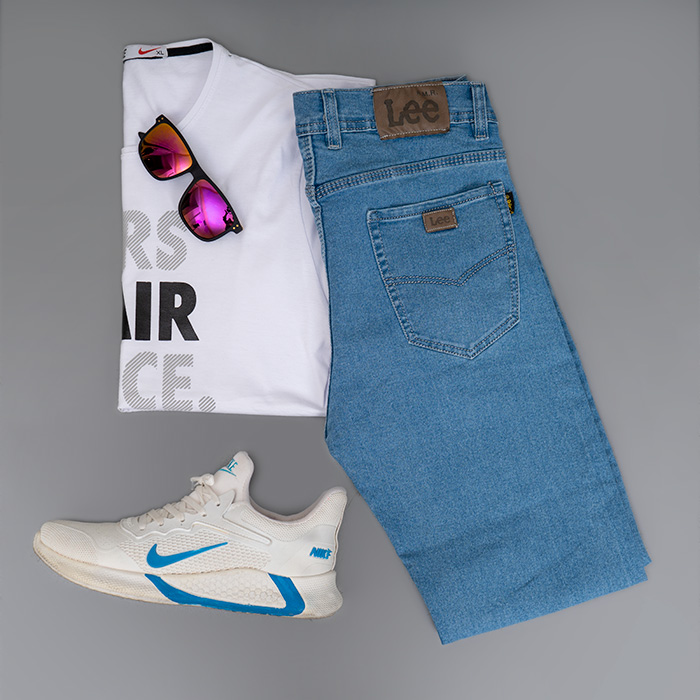 شلوار جین آبی مردانه مدل Arsalan