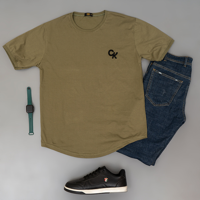 تیشرت مردانه سبزمدل Ck