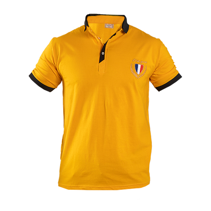 تیشرت مردانه خردلی مدل RIBAN