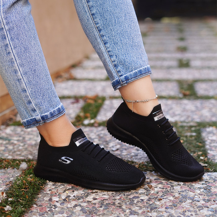 کفش ورزشی SKECHERS مشکی زنانه مدل melon