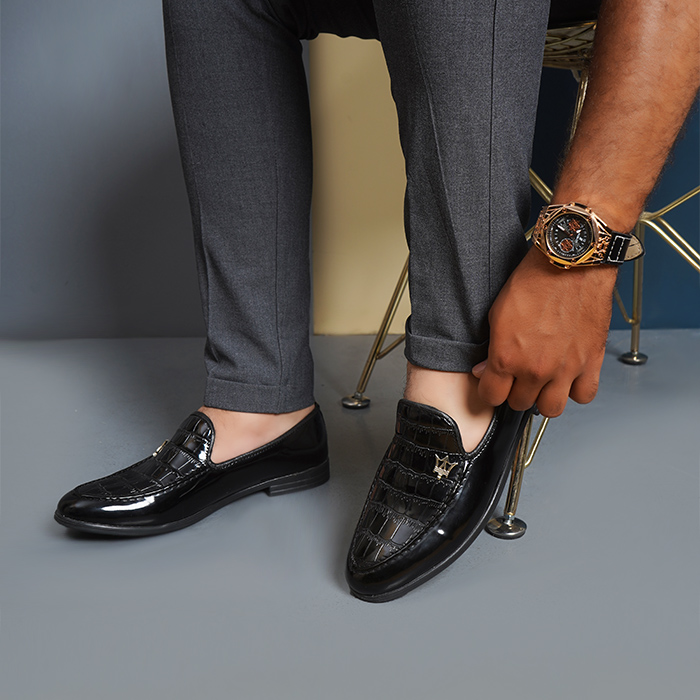 کفش کالج مردانه مشکی مدل Maniar