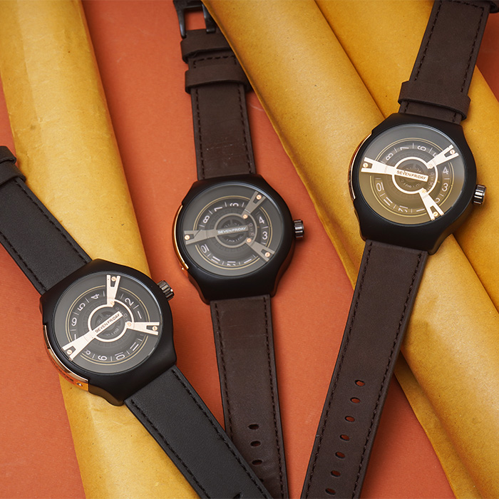 ساعت sevenfriday قهوه ای مشکی مدل Ratio