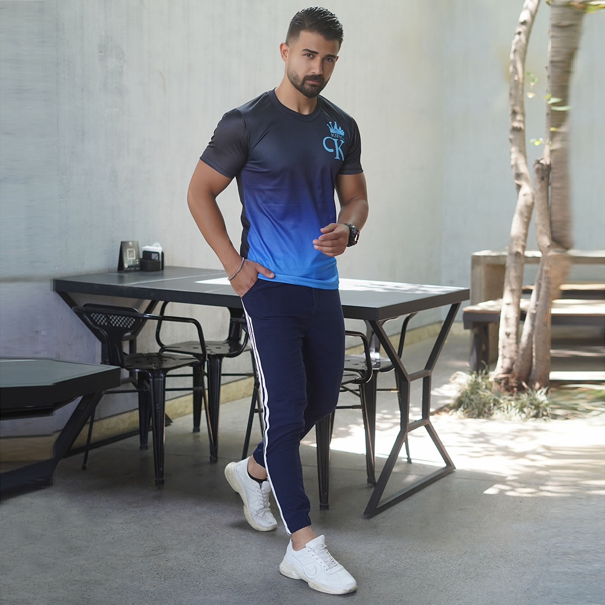 شلوارمردانه سرمه ای مدل Vesam