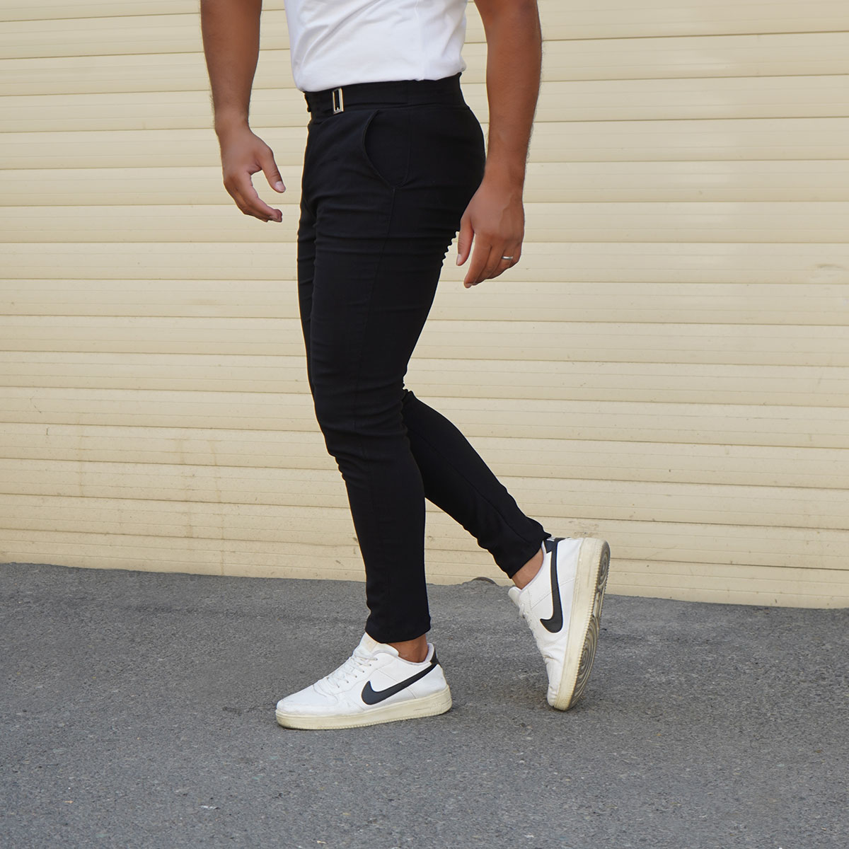 شلوار اسلش مردانه مشکی مدل Keysan