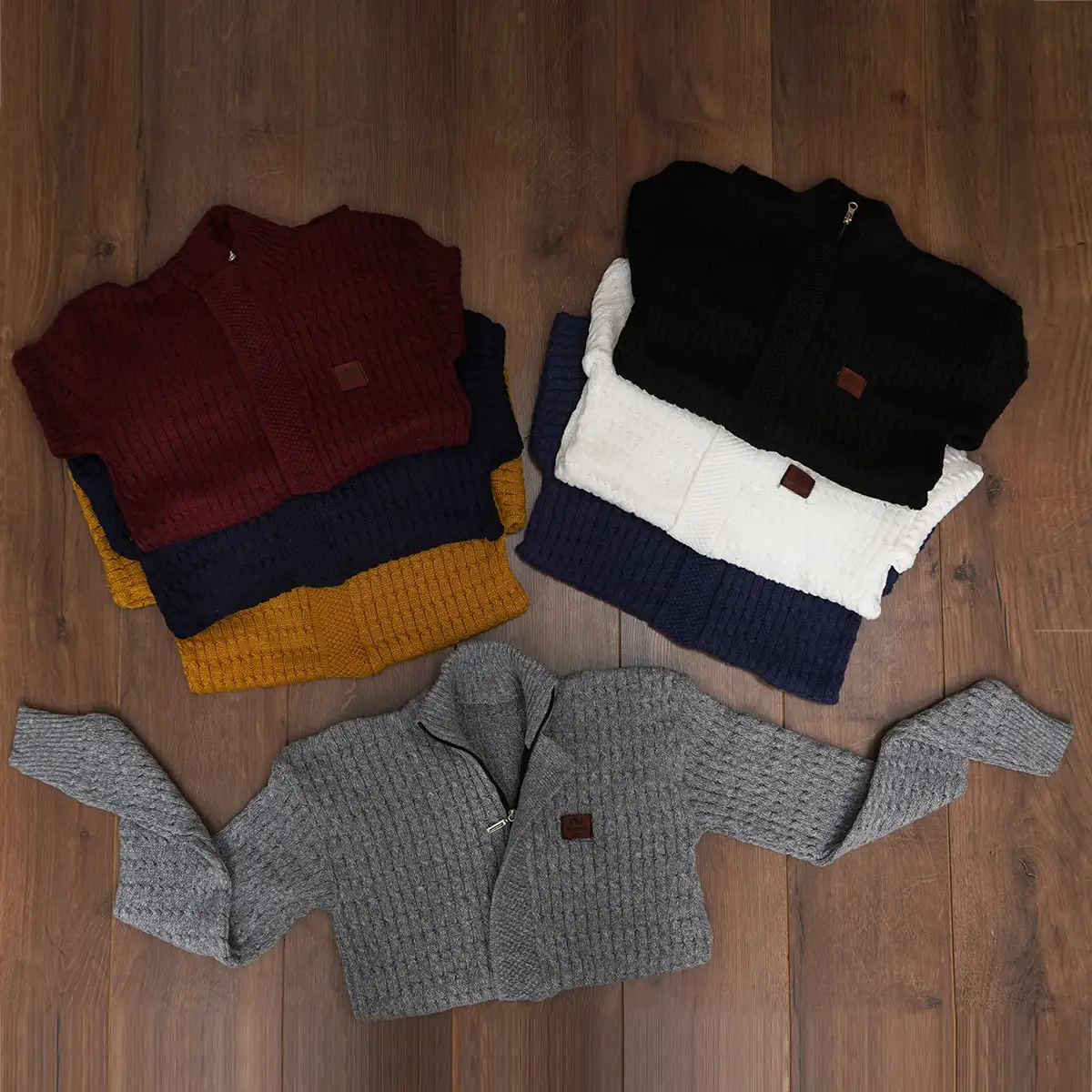 سوئیشرت بافت آبی مردانه مدل OKSEN