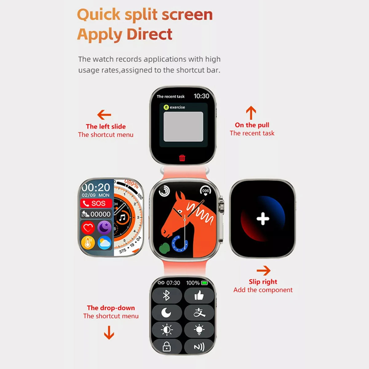 ساعت هوشمند (4 بند) مدل WS99 ultra