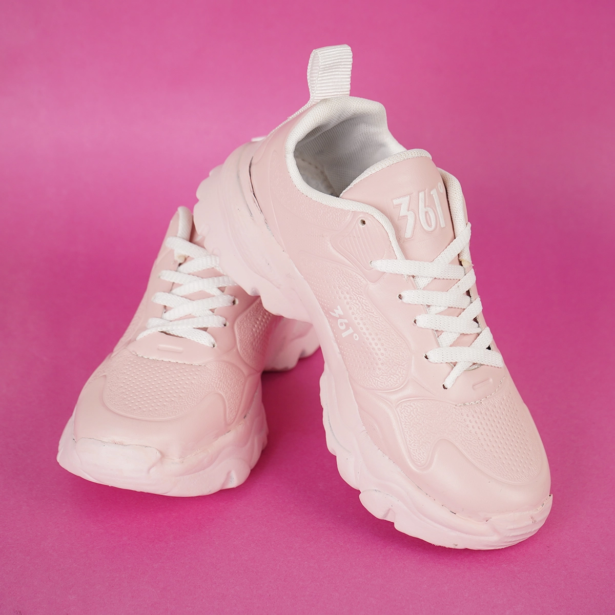 کفش ورزشی دخترانه361 صورتی مدل BELLA