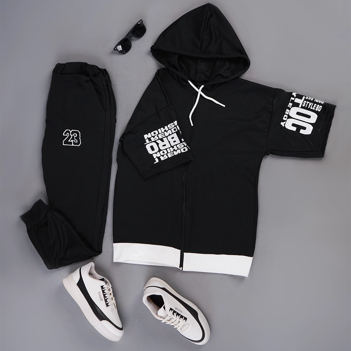 ست سوییشرت شلوار آستین کوتاه مدل Arizan