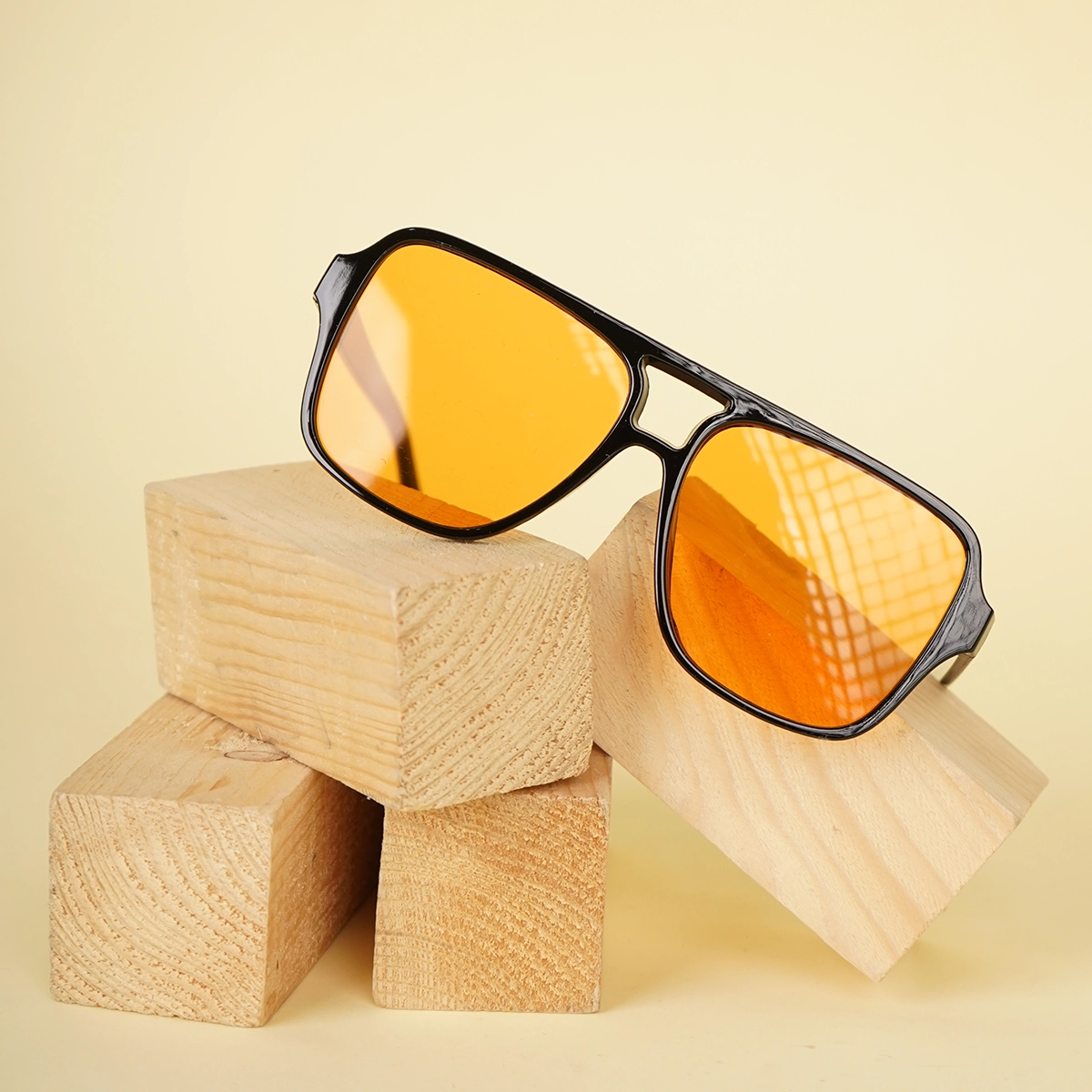 عینک آفتابی زرد مدل Ervin