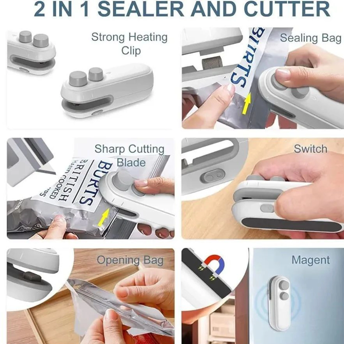 دستگاه پلمپ کیسه شارژی ، کاتر دار