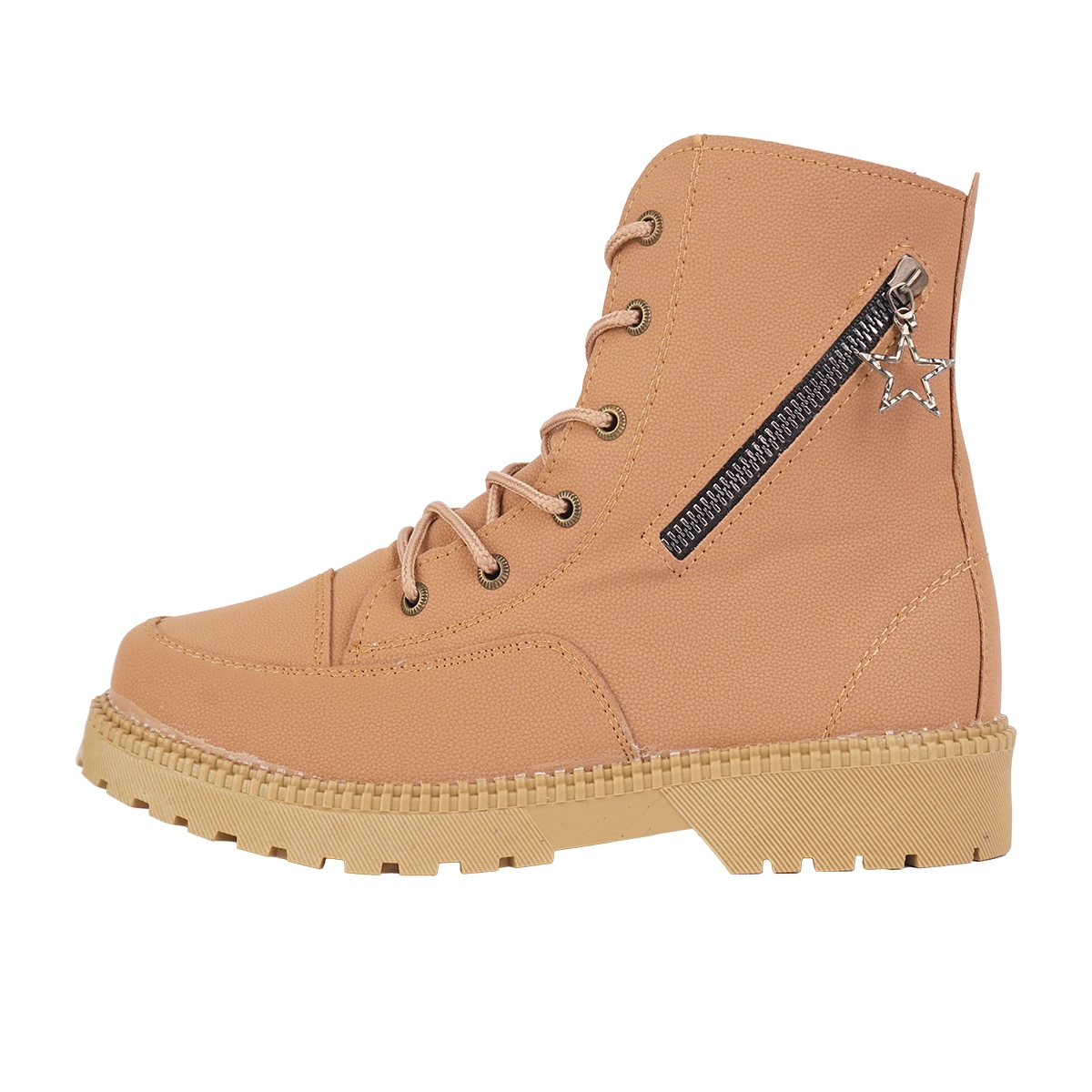 نیم بوت دخترانه قهوه ای مدل shiva