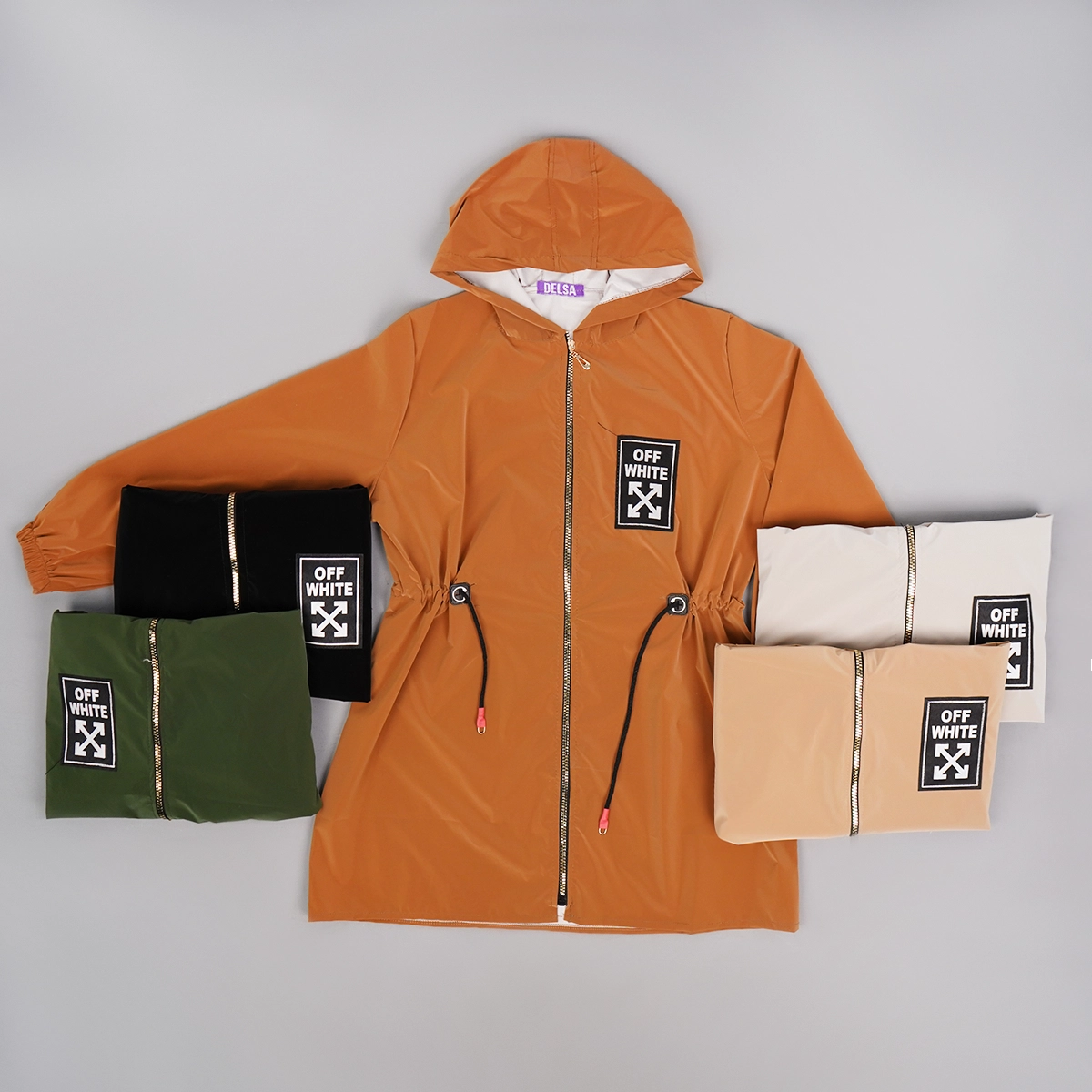 بارونی سلیکونی نارنجی زنانه مدل Avina