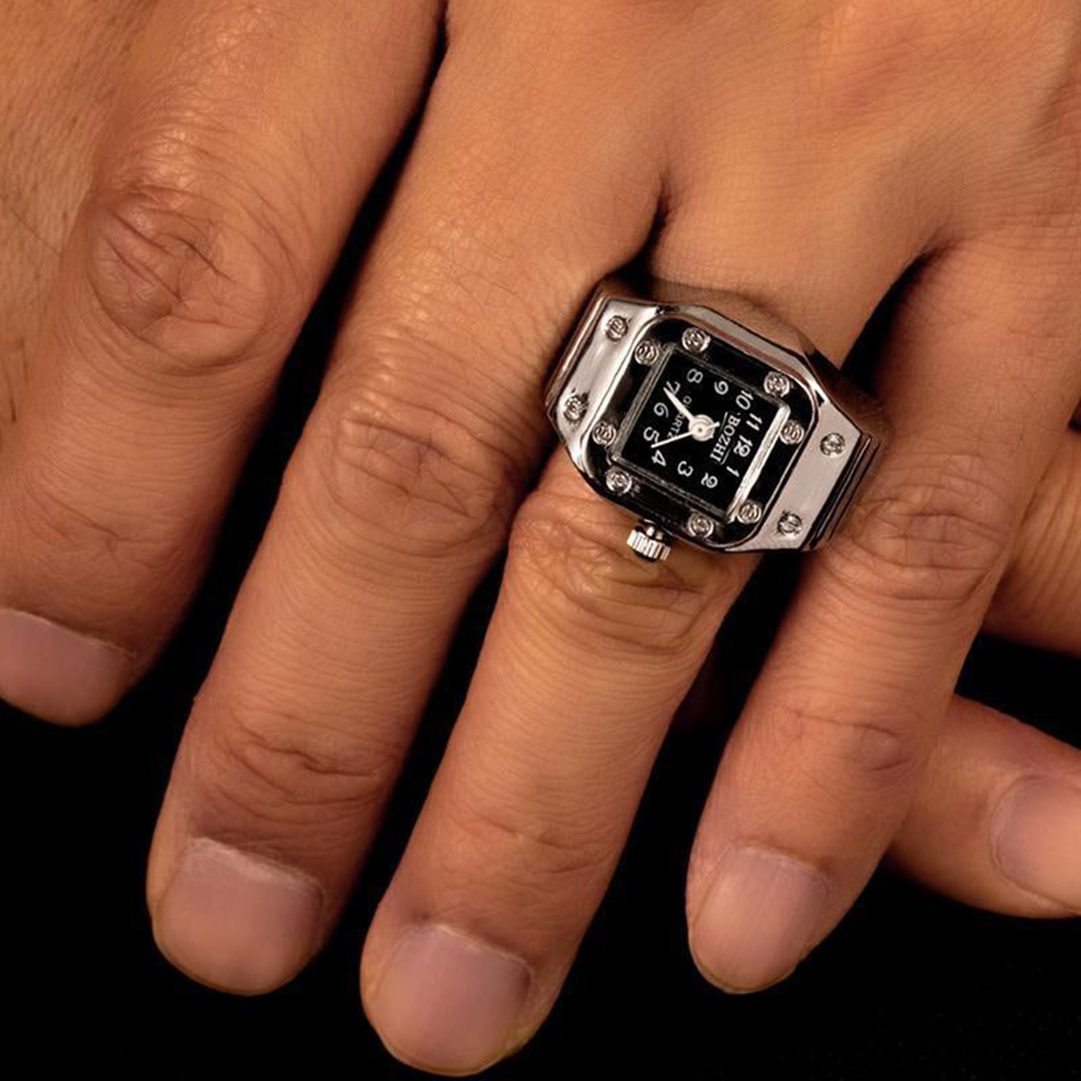 ساعت انگشتری استیل