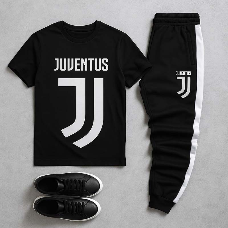 ست تیشرت شلوار مردانه یوونتوس مدل Aria