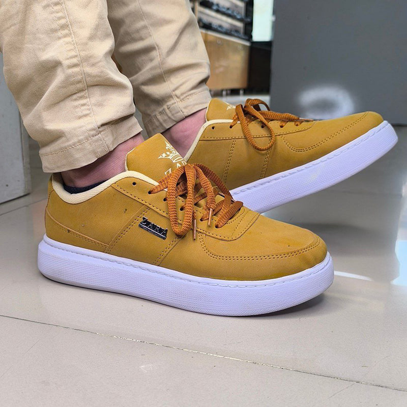 کفش تخت Zara مردانه خردلی مدل Kiyan