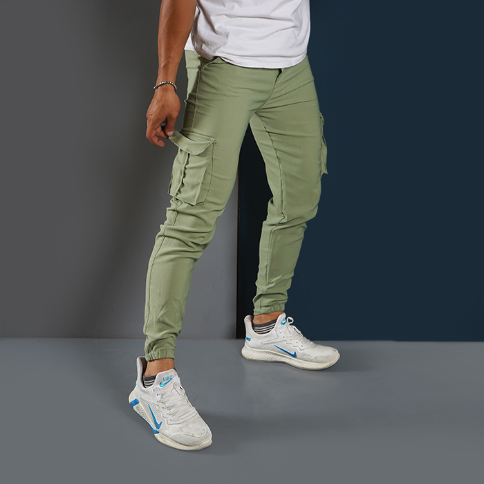 شلوار اسلش سبز مردانه مدل KOMBO